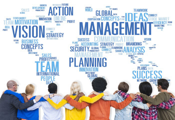 Poster - Global Management Training Vision World Map Concept