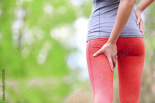 Fotomural Hamstring sprain or cramps - Running sports injury