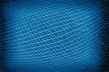 Poster - blue net - illustration based on own photo image