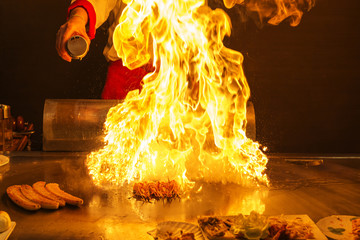 roasting teppanyaki