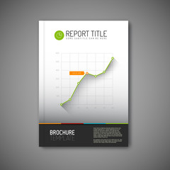 Modern Vector abstract brochure report design template