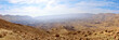 Panorama of Small Crater in Negev desert.