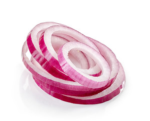 Wall Mural - red onion slices