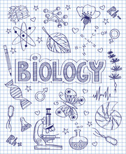 Hand Drawn Biology Set