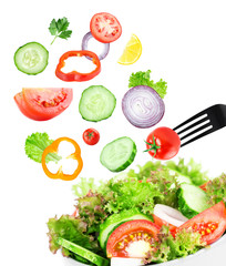 Wall Mural - Fresh salad