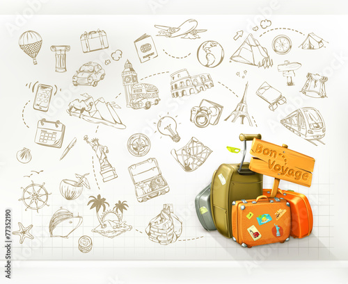 Travel infographics, vector
