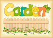 beautiful image of the word garden