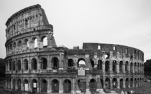 The Colosseum In Black And White