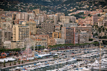 Poster - Monaco Harbour, Monte Carlo, view