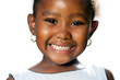 © karelnoppe - Extreme close up of small african girl showing teeth.T