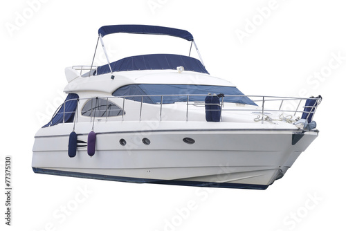 Fotomural boat isolated on white background