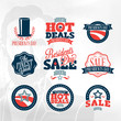 Presidents day sign and symbols - sale labels