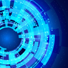 Leinwandbilder - abstract glowing technology background.