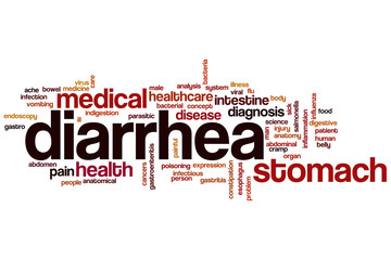 Sticker - Diarrhea word cloud