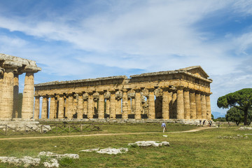 Fototapete - Temple of Paestum - Italy