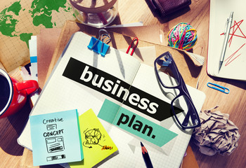 Canvas Print - Business Plan Planning Strategy Conference Seminar Concept
