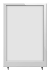 Wall Mural - Blank billboard (city advert) isolated on white background