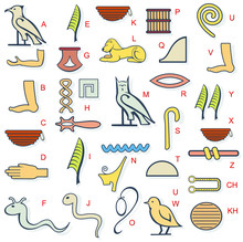 Egypt Hierogliph Alphabet