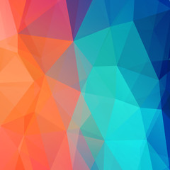 Aufkleber - Abstract retro low poly background