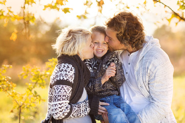 Wall Mural - Happy family