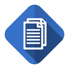 Fototapete - document flat icon pages sign