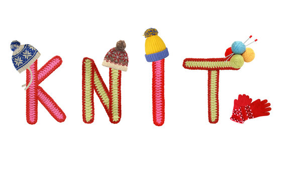 knitted letters