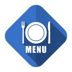 Fototapete - menu flat icon restaurant sign