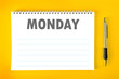 Monday Calendar Schedule Blank Page