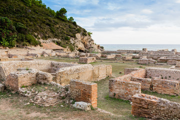 Wall Mural - ruins of Tiberius villa in Sperlonga, Lazio, Italy