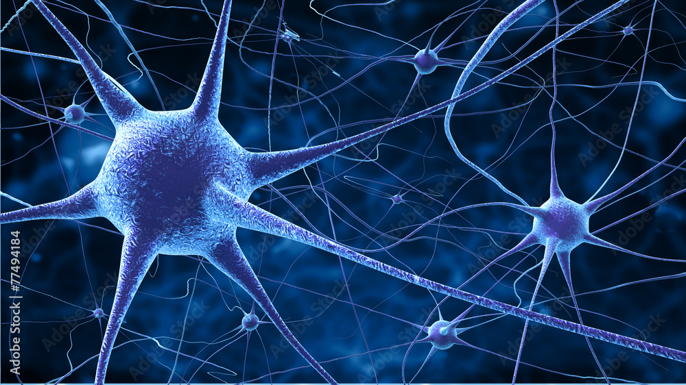 nerve cells - obrazy, fototapety, plakaty 