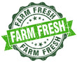 farm fresh green vintage stamp