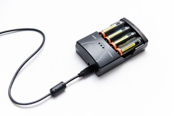 Battery charger with batteries