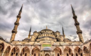 Canvas Print - Sultan Ahmet Mosque (Blue Mosque) in Istanbul - Turkey