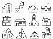 House Outline Icons