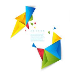 Wall Mural - Vector color background abstract polygon triangle.