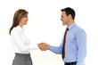 © potstock - Handshake between woman and businessman