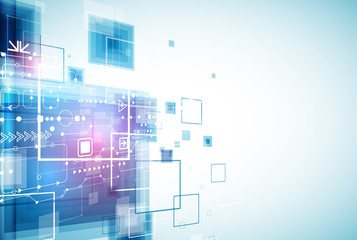 Abstract engineering future technology background