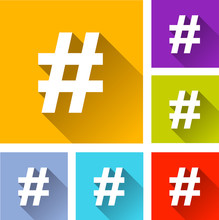 Hashtag Icons