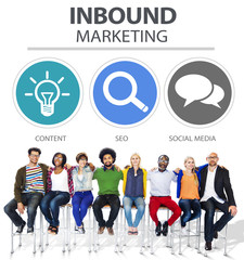 Sticker - Inbound Marketing Commerce Social Media Concept