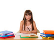 © perfectlab - Beautiful little girl doing homework