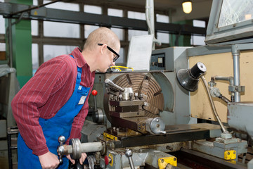 man works for Production Machine