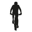 © michalsanca - Isolated vector mountain biker silhouette