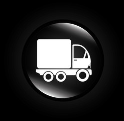 Sticker - Transport design over black background vector illustration