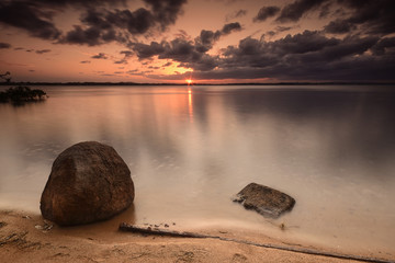 Wall Mural - Sunset in Brisbane QLD.