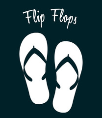 Canvas Print - flip flops