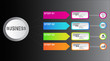 © inferio - Infographic scheme of business with black background