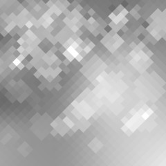 Wall Mural - silver pixelated background