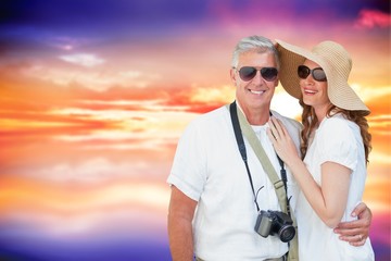 Poster - Composite image of vacationing couple