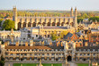 View of Cambridge with historical buildings (University colleges)