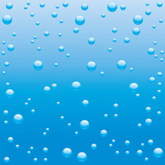 Wall Mural - Vector background. Bubbles.
